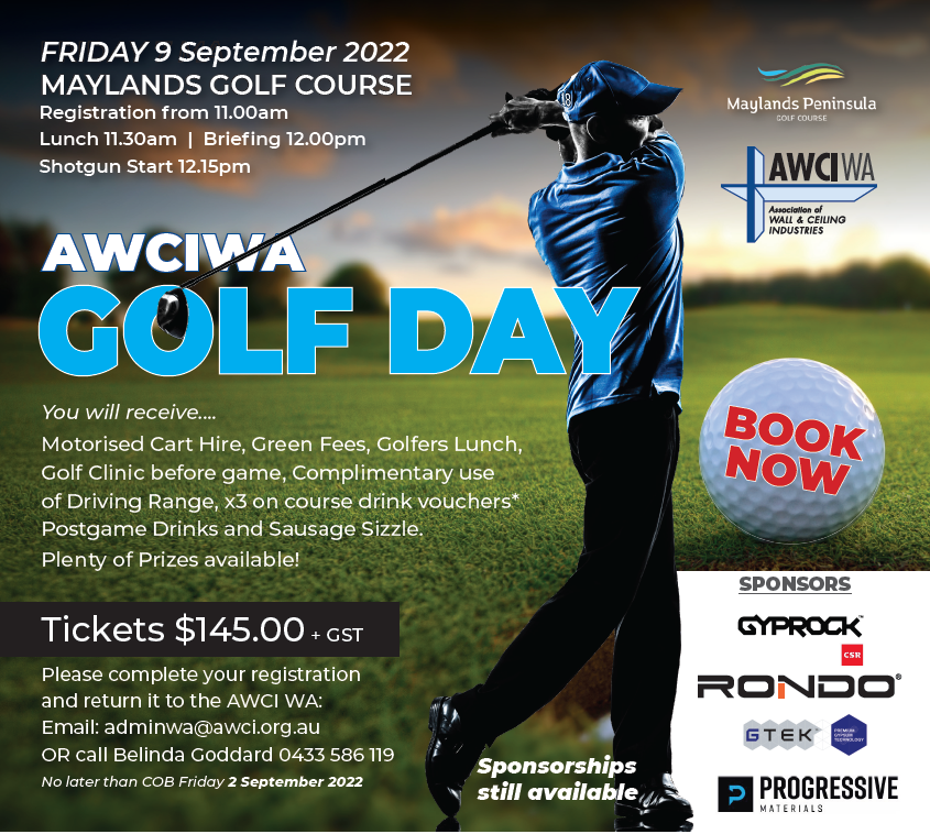 AWCI Western Australia AWCI WA GOLF DAY 9TH SEPTEMBER 2022